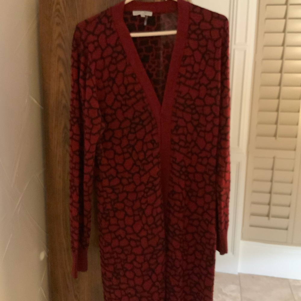 Alberto Makali XL Red/Black Tunic Sweater